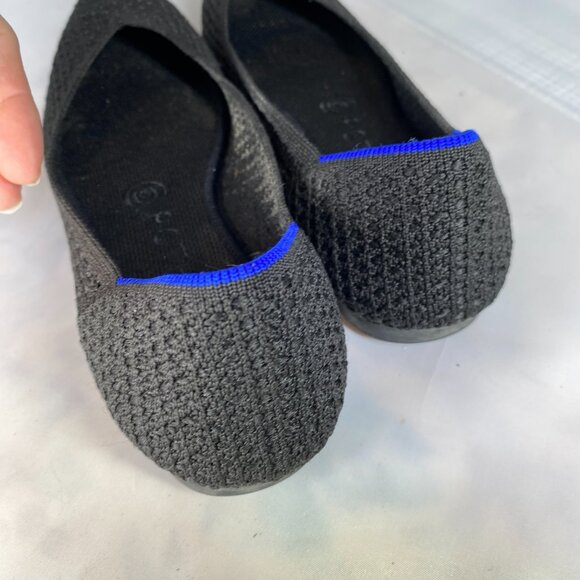 Rothy’s The Point Pointed Toe Woven Flats in Black ws 8 - Picture 3 of 4